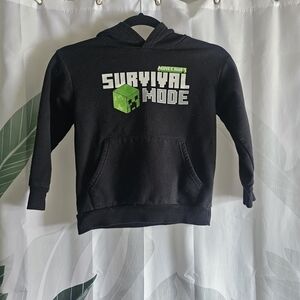 Mine Black Hoodie with White Graphics